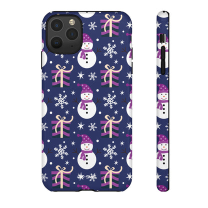 Snowmen Gift Giving - iPhone Case