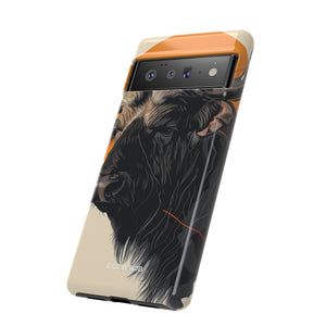 Majestic Buffalo Sun | Protective Phone Case for Google Pixel