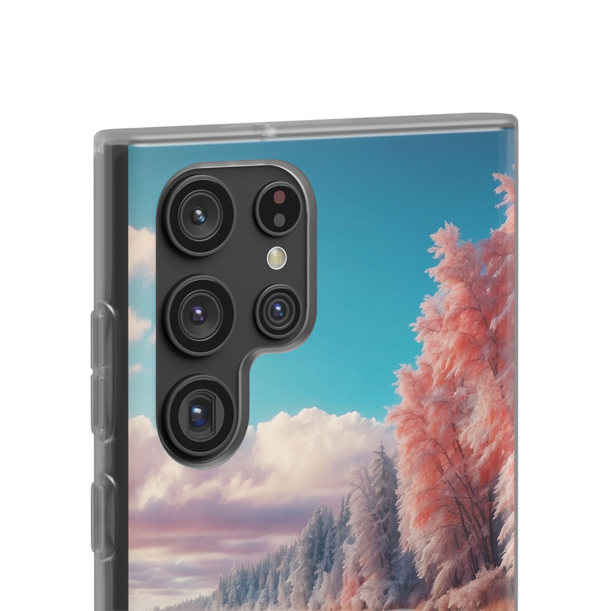 Snowy Footprints Samsung S22 Ultra Case - Soft