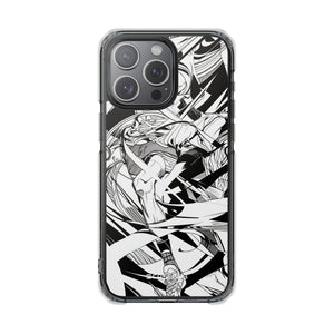 Dynamic Court Noir - Phone Case for iPhone (Clear Impact - Magnetic)