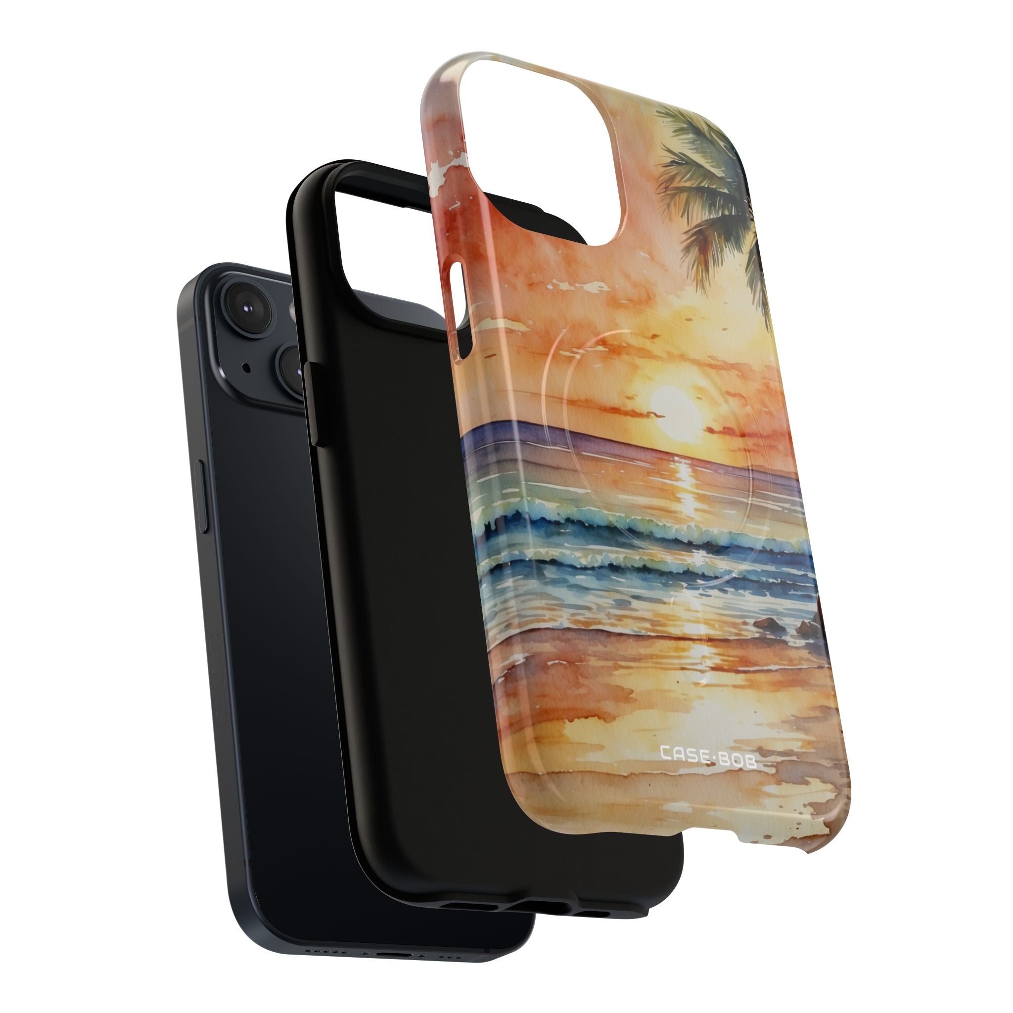 Sunset Palm iPhone 14 Case - Tough+