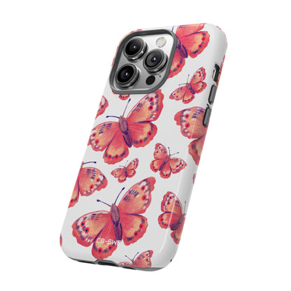 Vibrant Butterfly Dance - iPhone Case