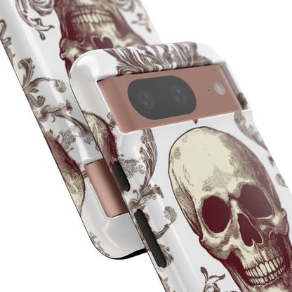 Gothic Skulls and Ornate Foliage Google Pixel 8 - Tough Phone Case