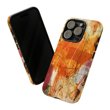 Abstract Orange Art - Protective Phone Case