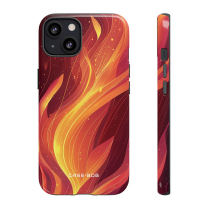 Flaming Flow iPhone 13 Case - Tough