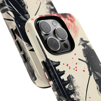 Samurai Gazes Moonward - iPhone Case