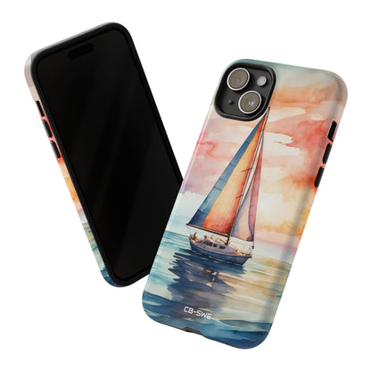 Sailboat Glides Calm - iPhone Case