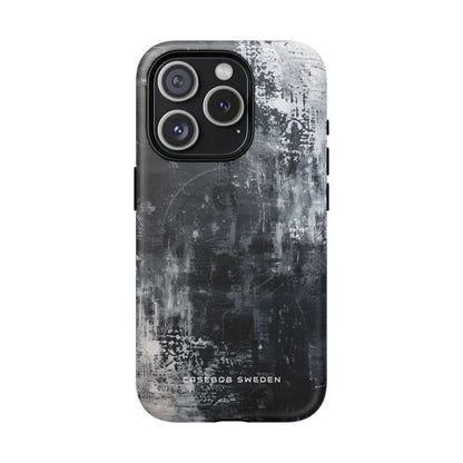 Textured Monochrome Blossom iPhone 15 | Tough+ Phone Case