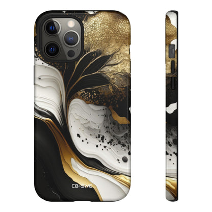 Gold Swirl Elegance - iPhone Case