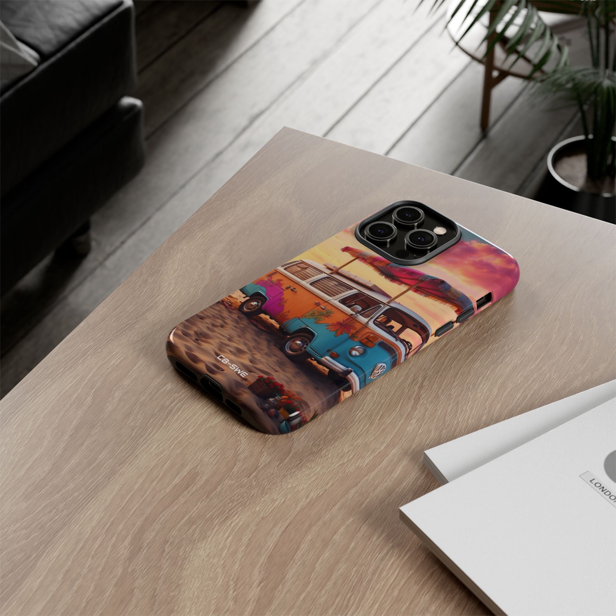 **Van Rests at Shore** - iPhone Case