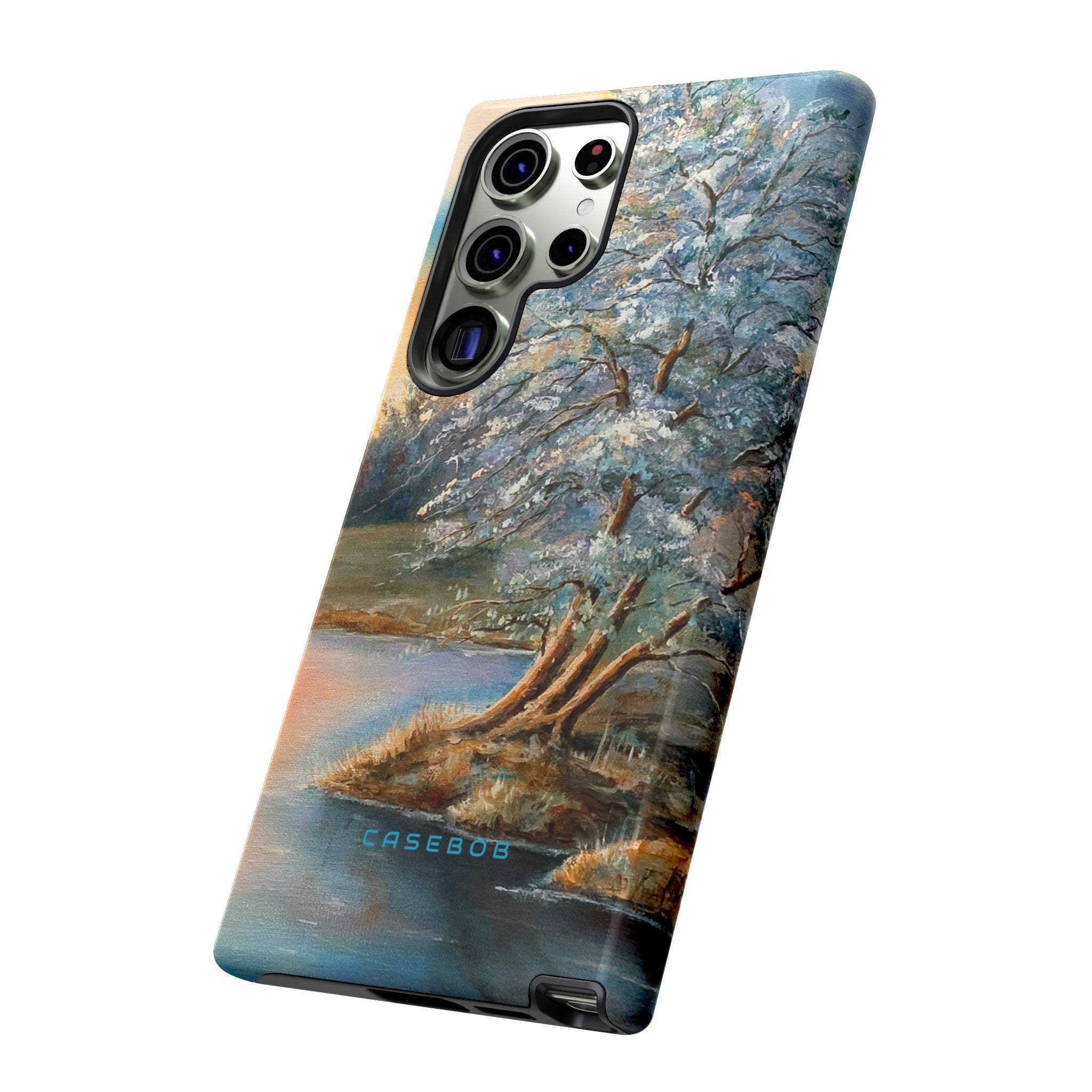 Winterday lake - Protective Phone Case