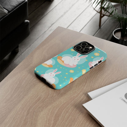 Bunnies Float Dreamily - iPhone Case