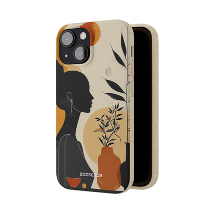 Modern Silhouette Tranquility | Biodegradable Phone Case