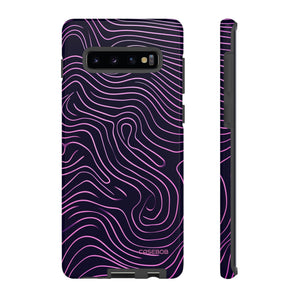 Purple Line Minimalism - Protective Phone Case