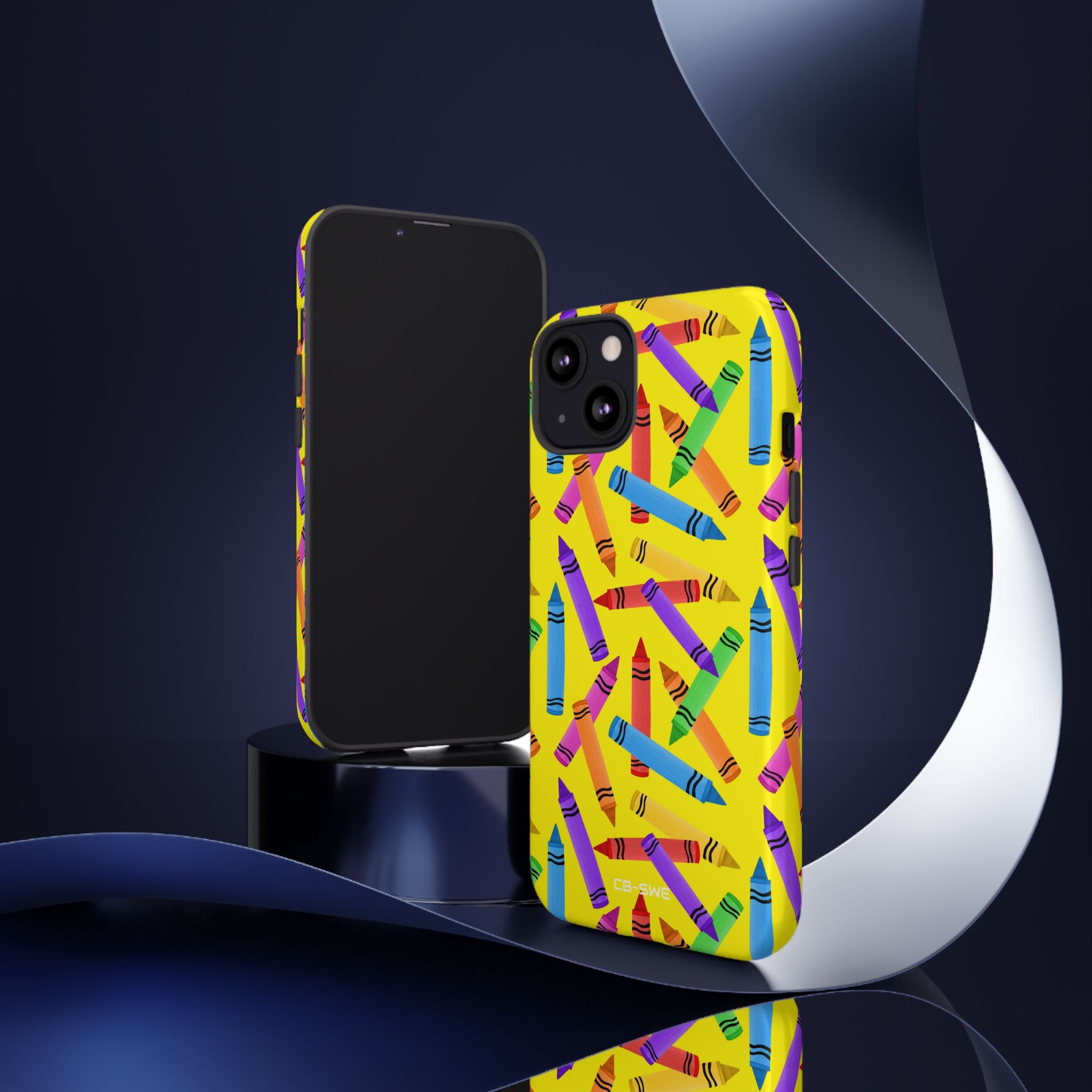 Crayons Scatter Playfully - iPhone Case