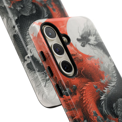 Twin Dragons Crimson Samsung S24 Plus Case - Tough