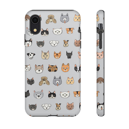 Cats n Dogs Pattern iPhone Case (Protective) iPhone XR Matte Phone Case