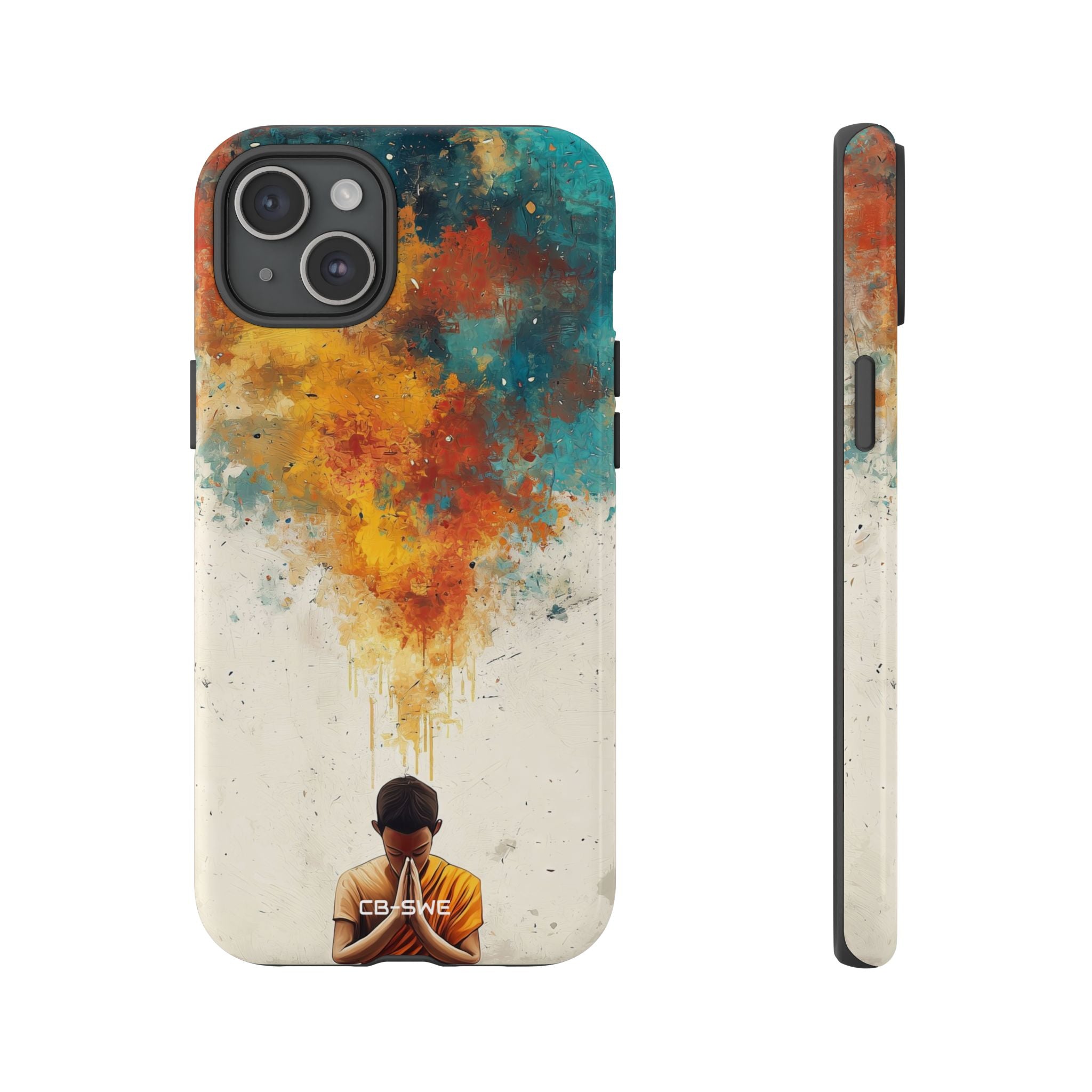 Monk Embracing Enlightenment - iPhone Case
