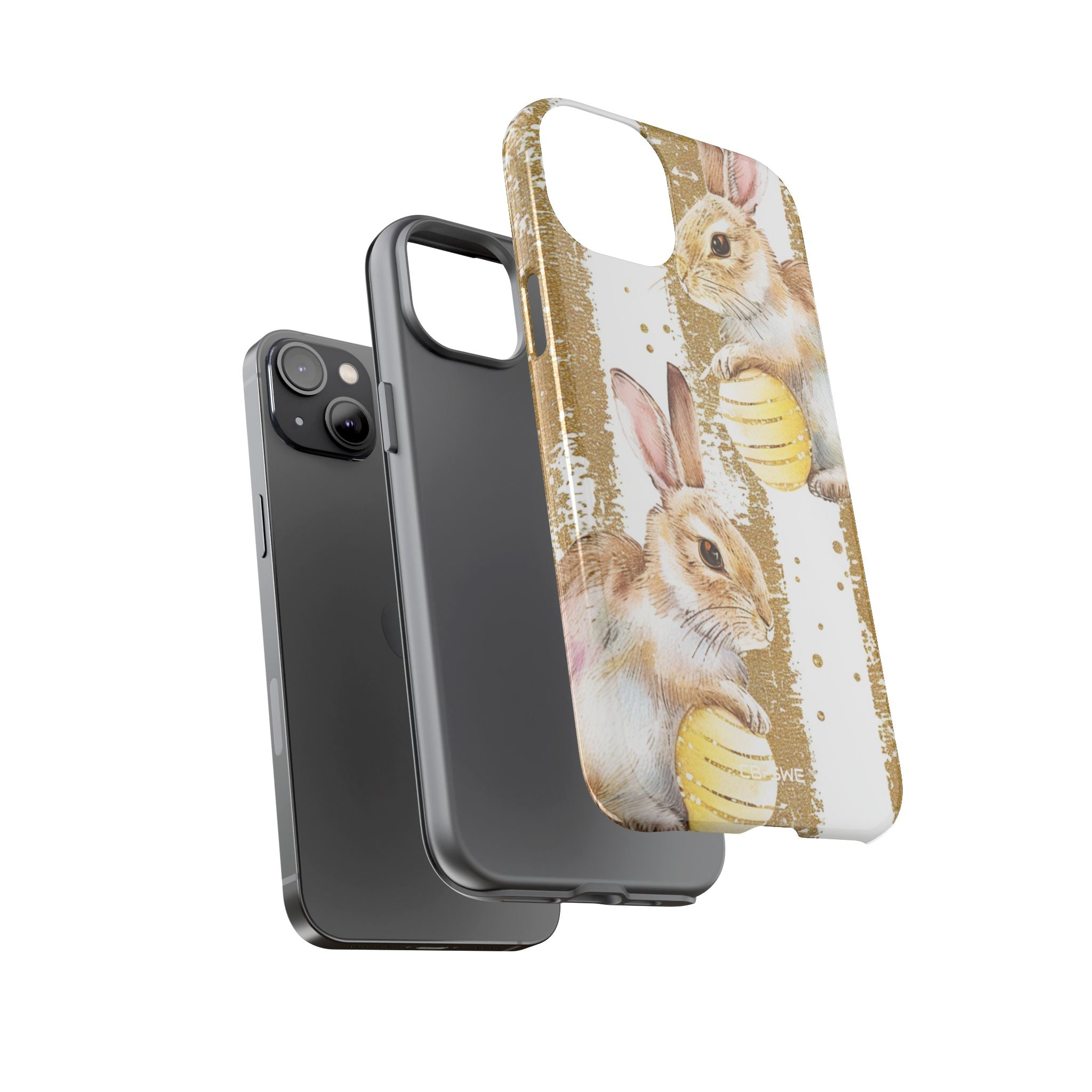Bunnies Hold Eggs - iPhone Case