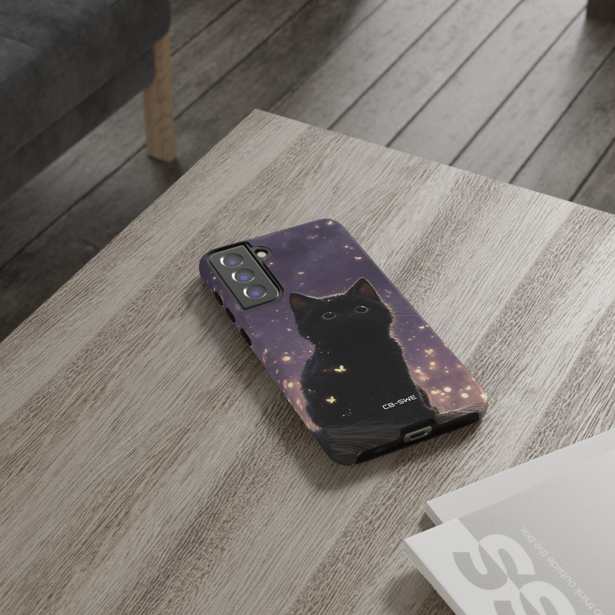 Whimsical Cat Soars - Samsung Case
