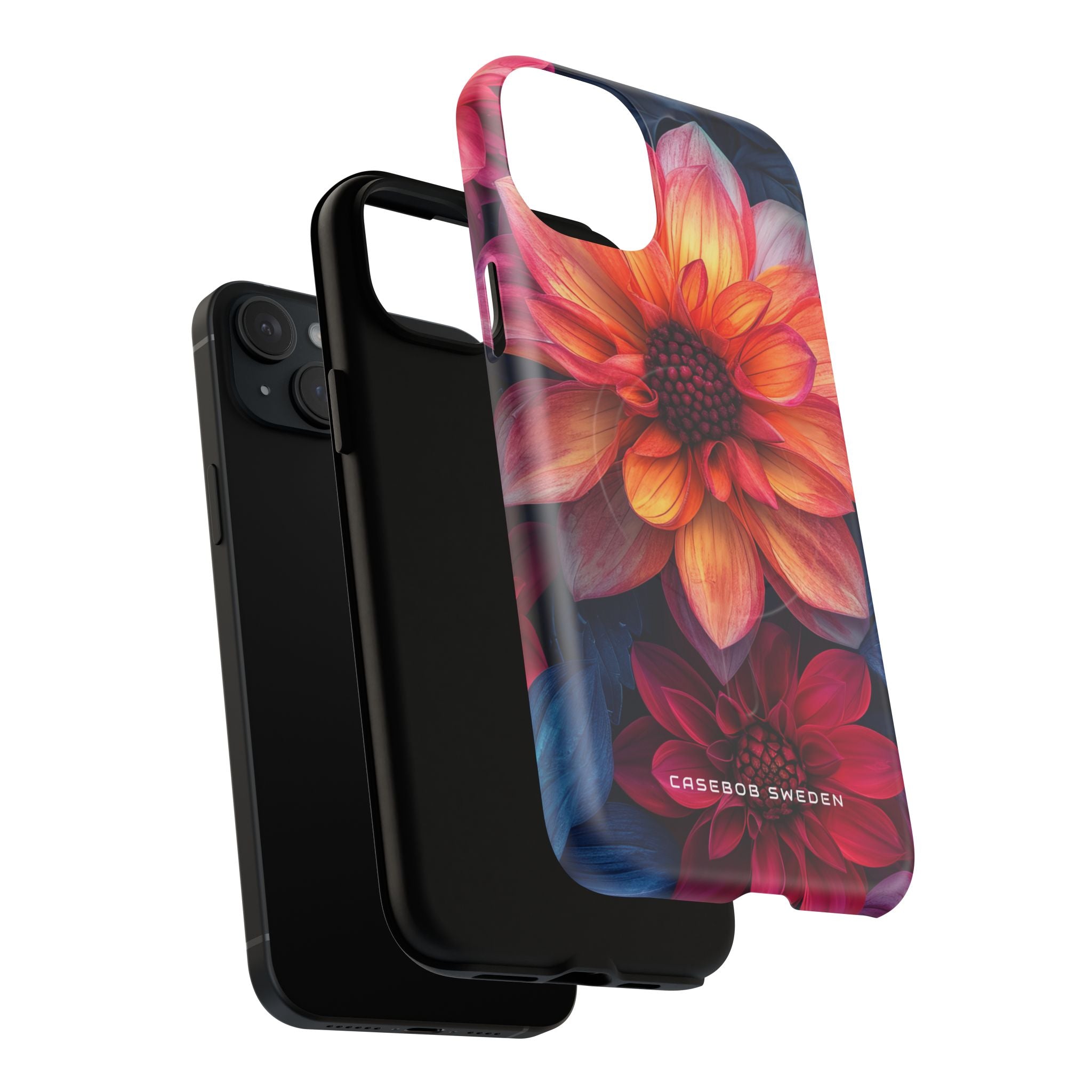 Fiery Bloom Harmony iPhone 15 | Tough+ Phone Case