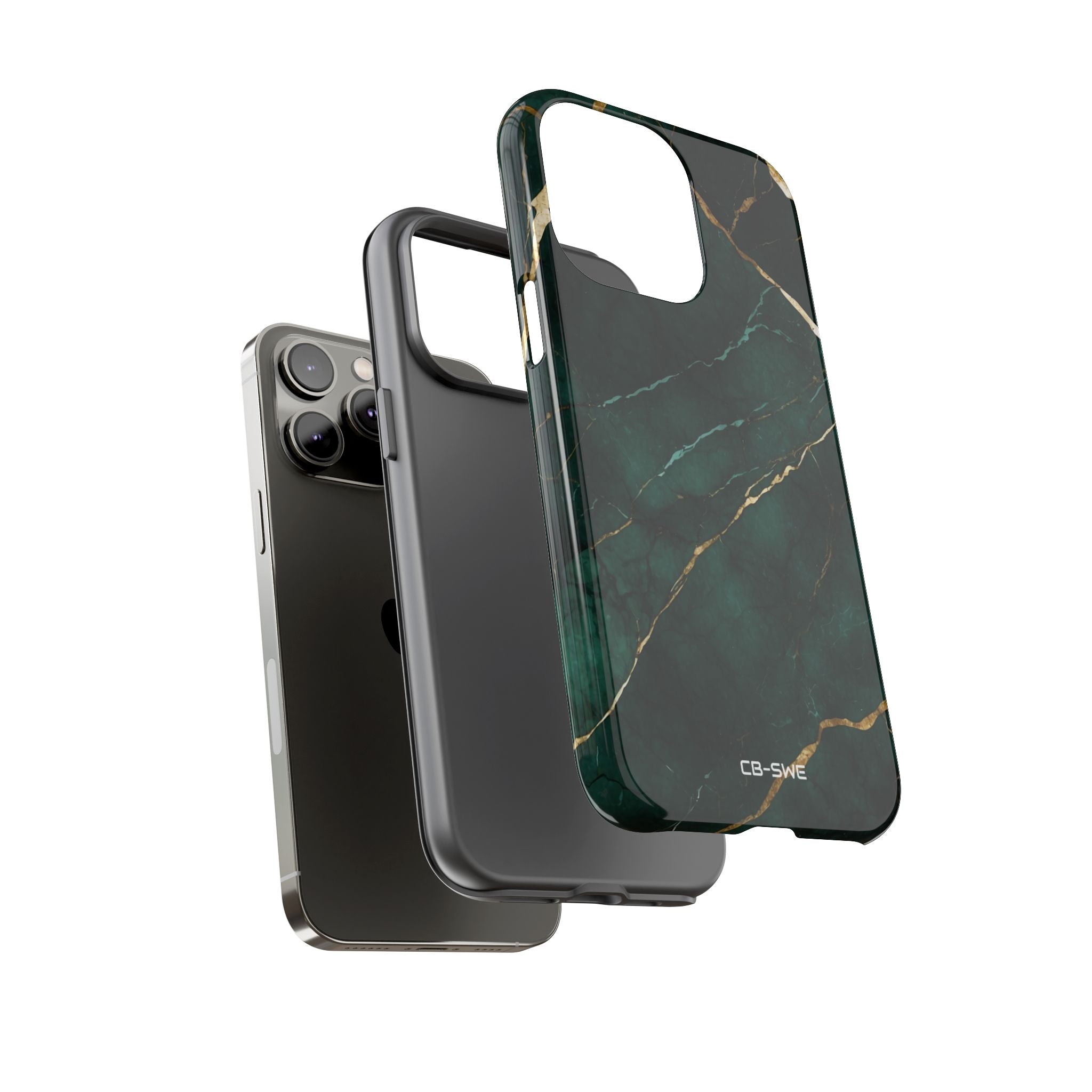 Emerald Veins Flow - iPhone Case