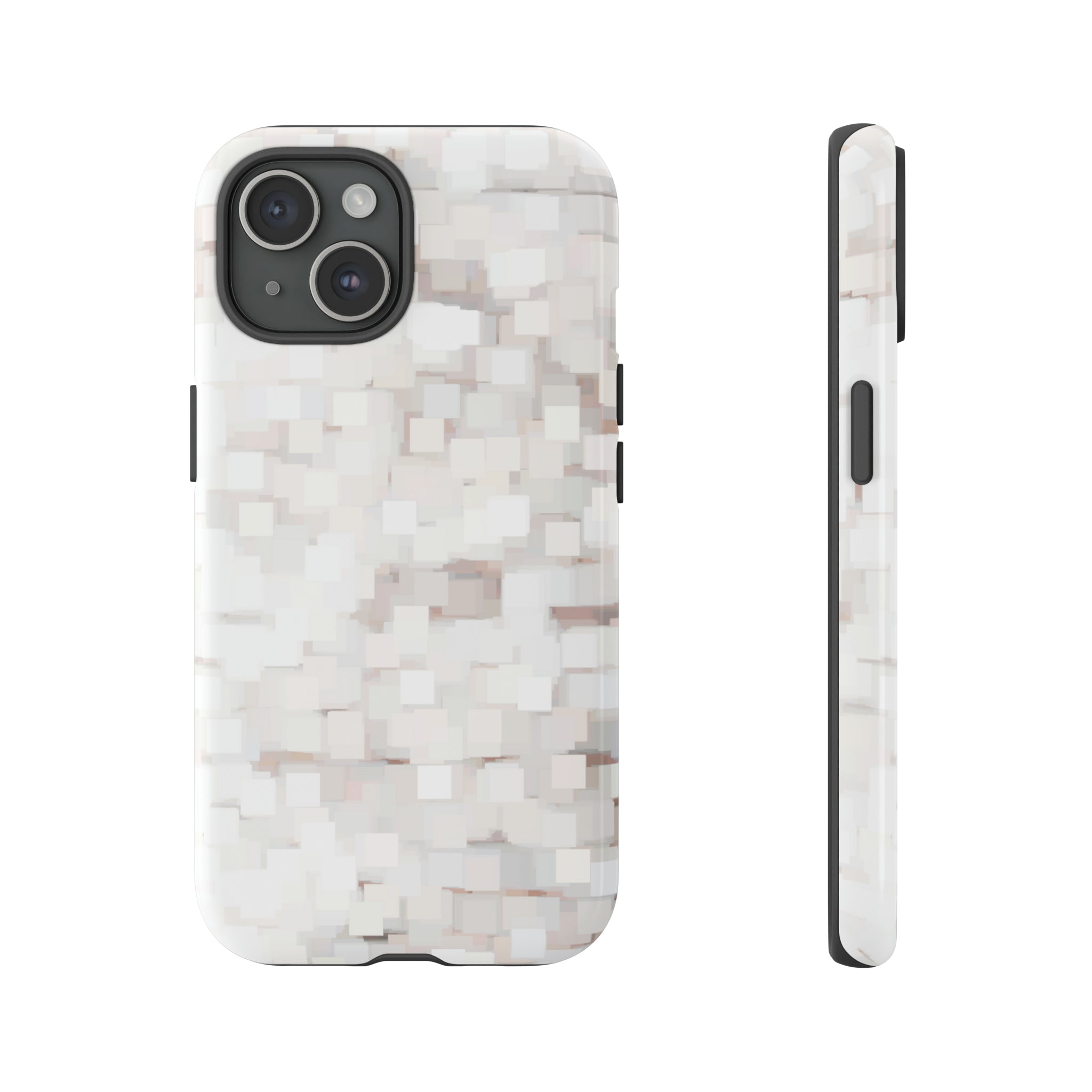 White Abstract Background - Protective Phone Case