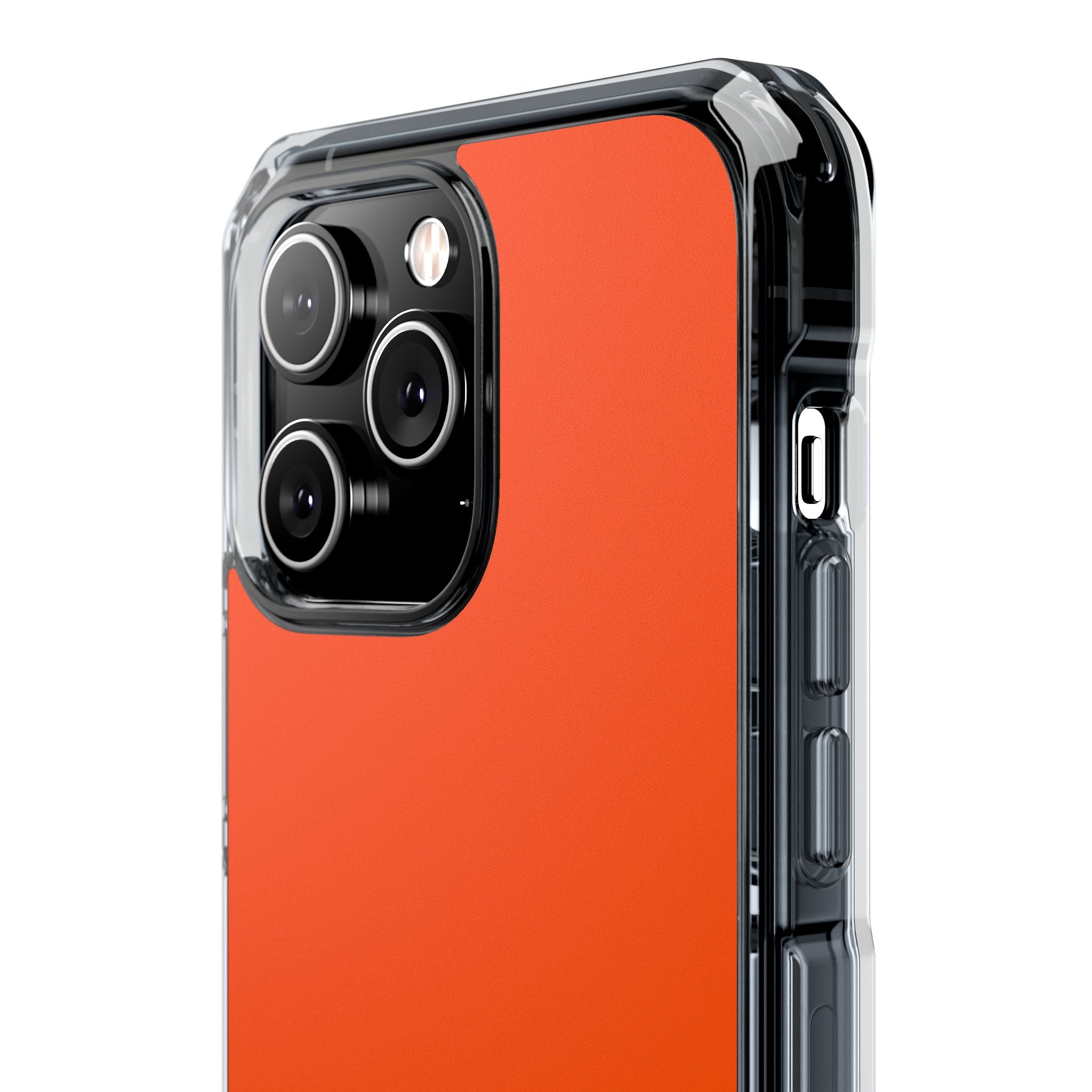 International Orange - Clear Impact Case for iPhone