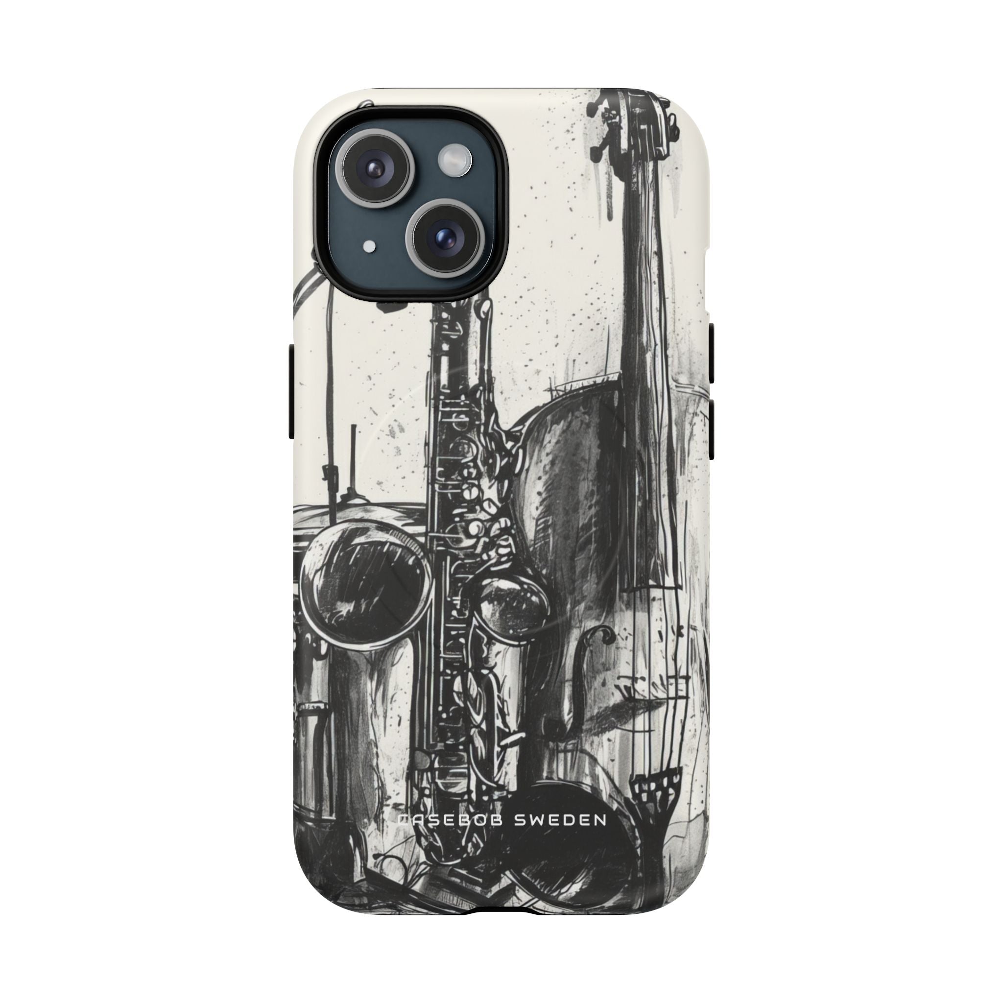 Jazz Instrument Line Symphony iPhone 15 | Tough+ Phone Case