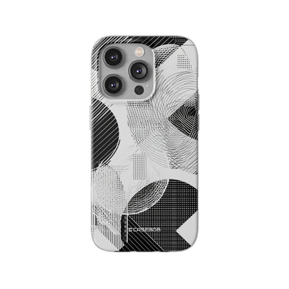 Monochrome Dynamics | Flexible Phone Case for iPhone