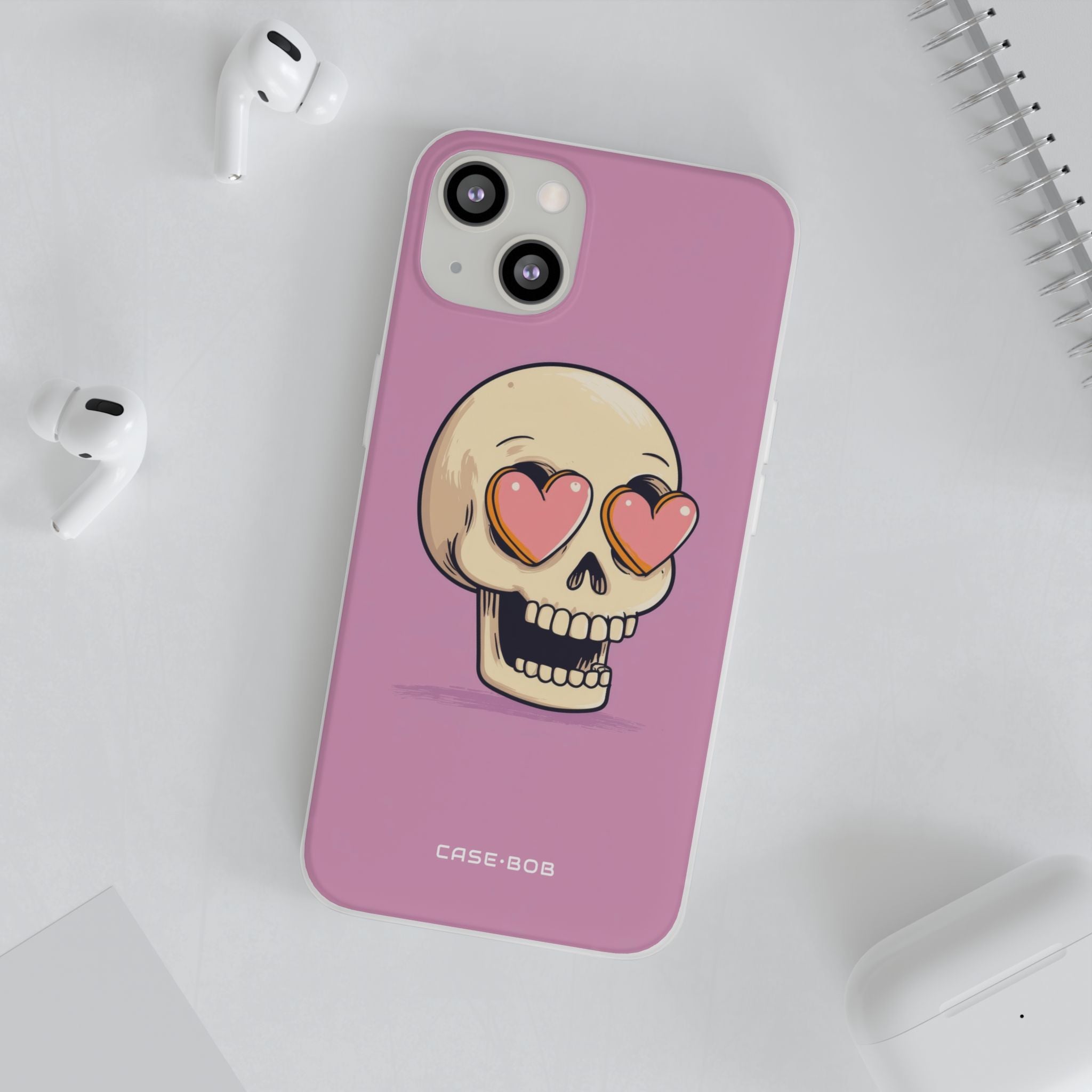 Heart Eyed Skull iPhone 13 - Soft