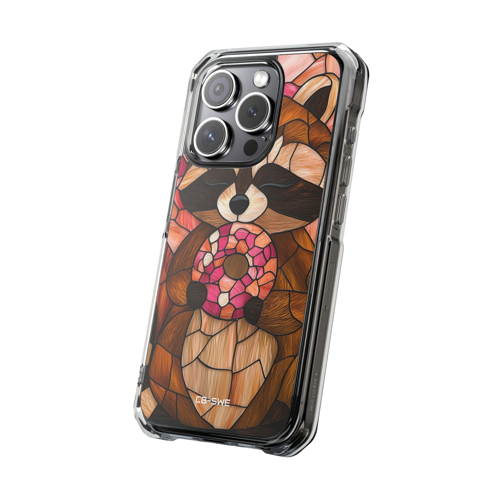 Raccoon Holds Donut iPhone Case - Impact