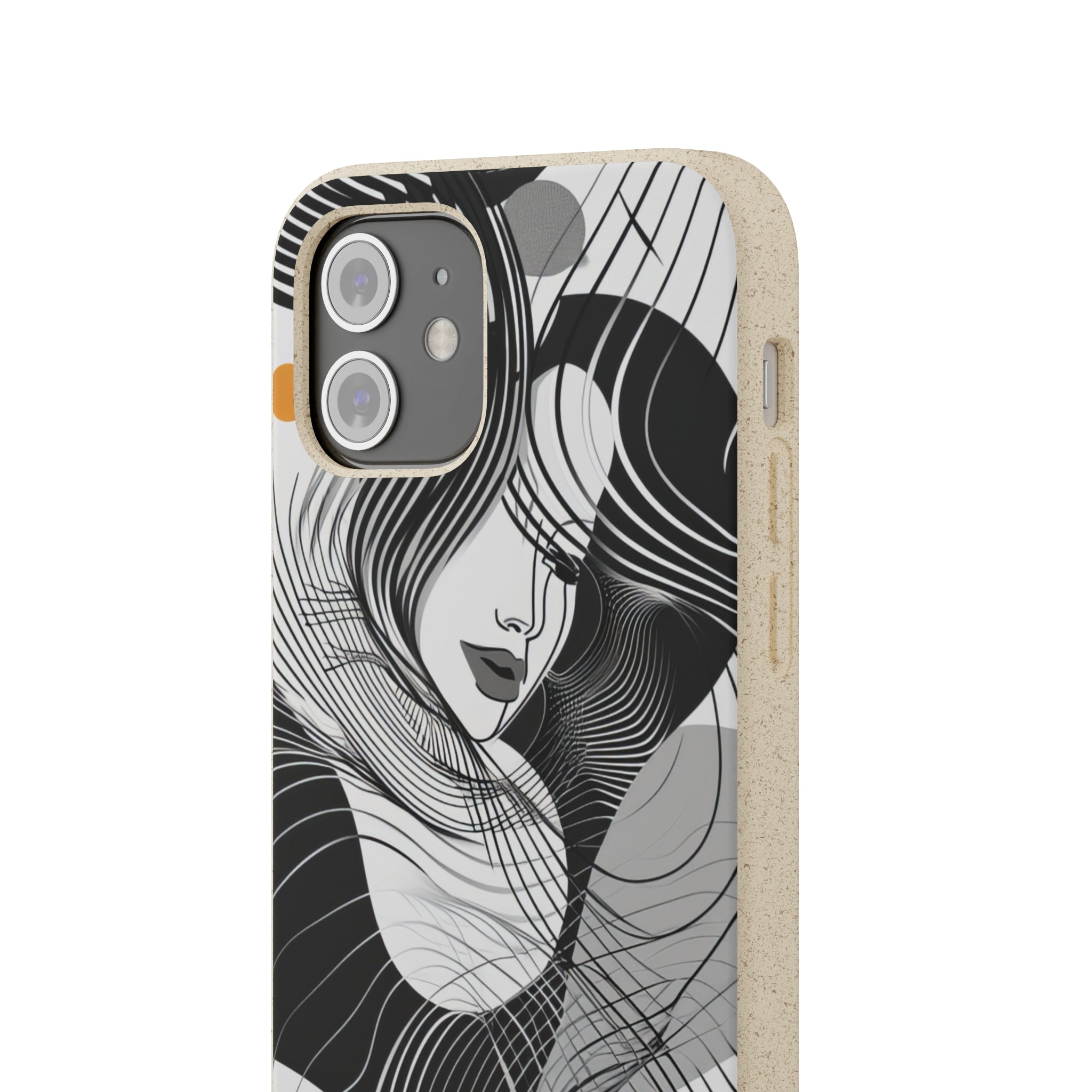 Fluid Noir Rhythm | Biodegradable Phone Case