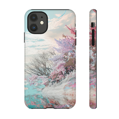 Winter Lake Weave Bliss - Protective Phone Case