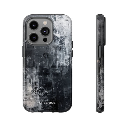 Textured Blackscape iPhone 14 Pro Case - Tough