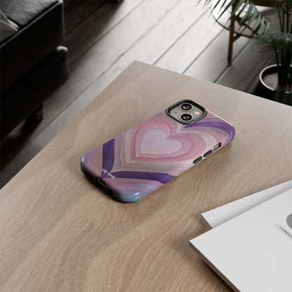 Impressionistic Heart Layers - iPhone Case