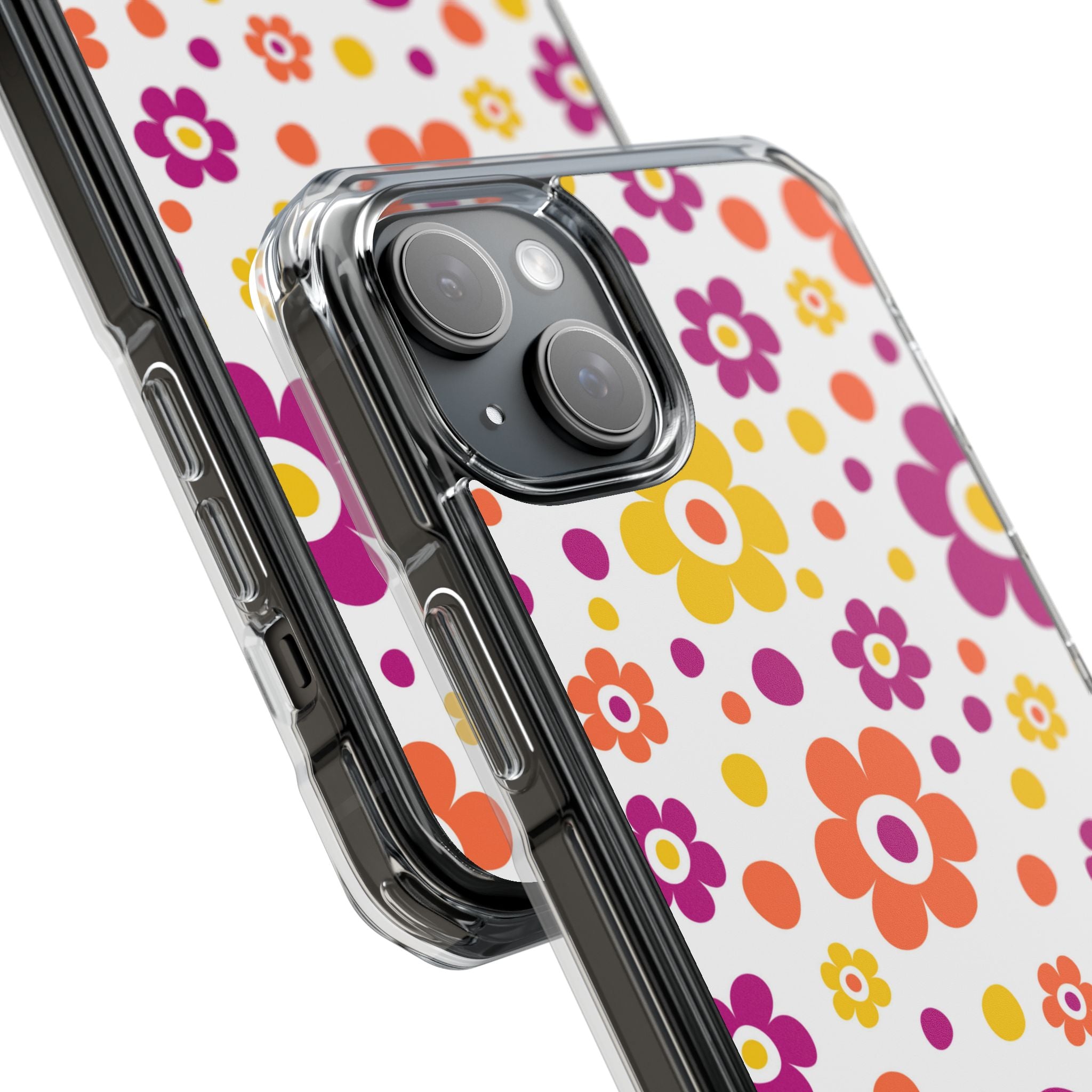 Retro Floral Playfulness iPhone Case - Impact