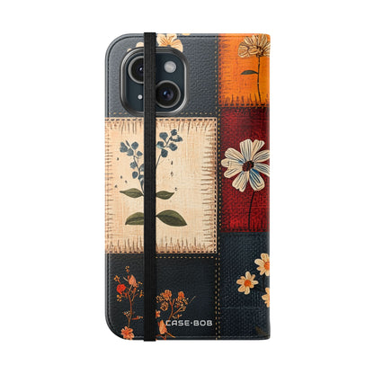 Patchwork Blooms - iPhone 15 Case - Wallet