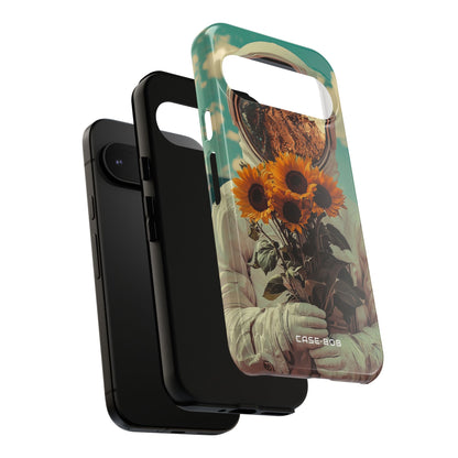 Sunflower Astronaut Google Pixel 9 Case - Tough