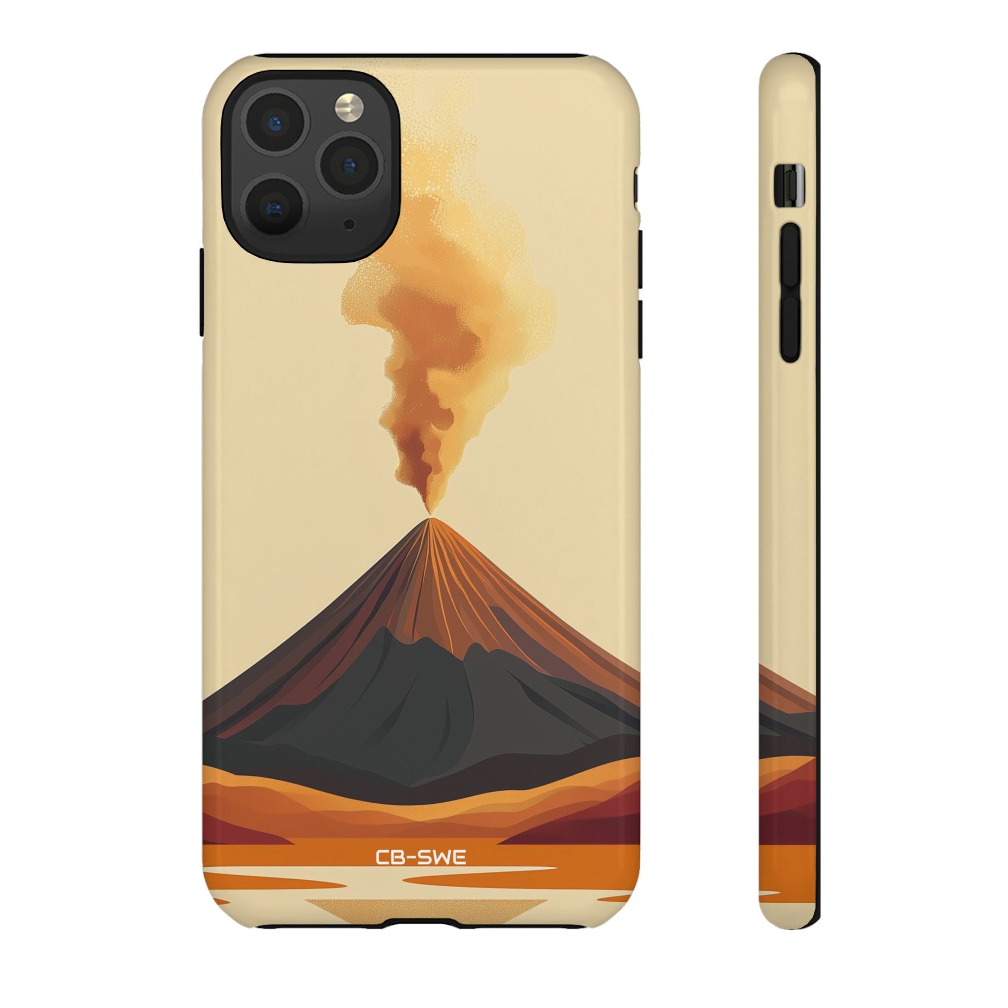 Volcano Erupts Brightly - iPhone Case