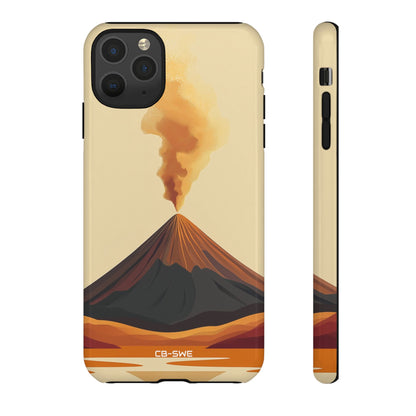 Volcano Erupts Brightly - iPhone Case