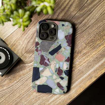 Terrazzo in Green - Protective Phone Case