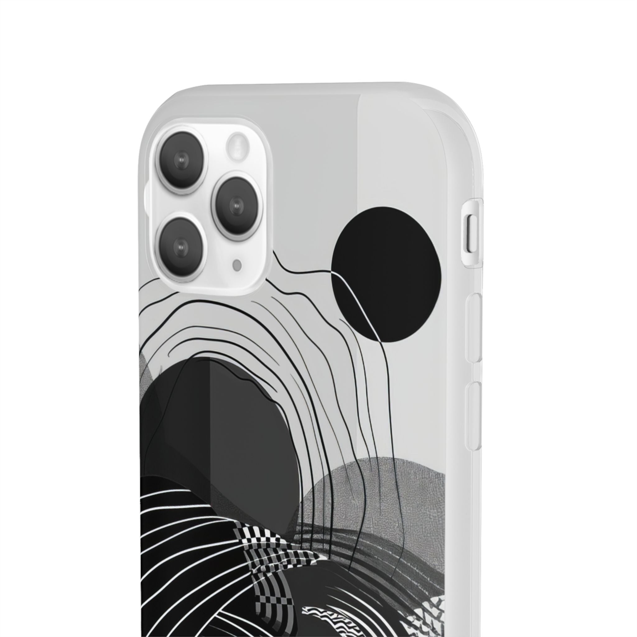 Monochrome Dynamics | Flexible Phone Case for iPhone