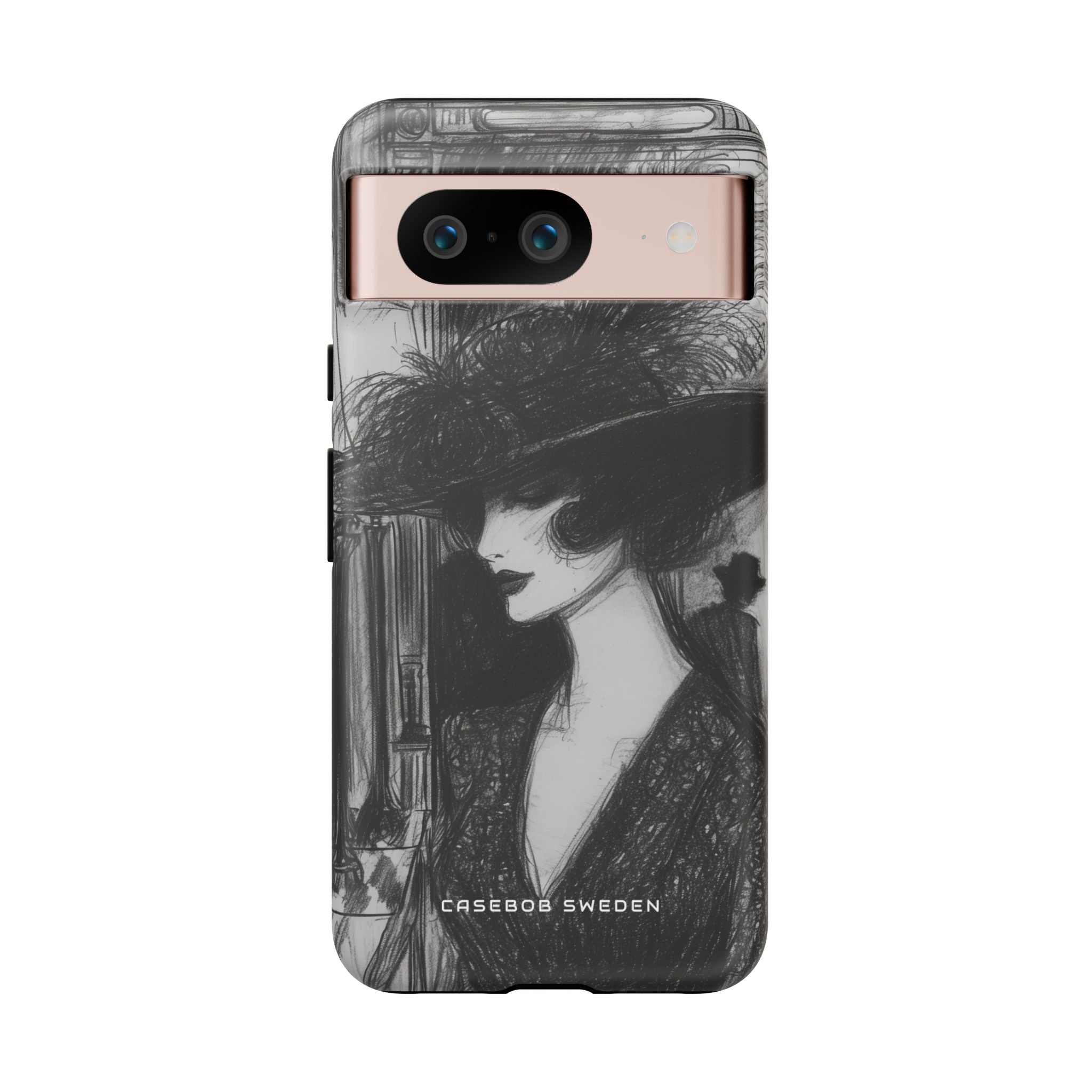 Timeless Elegance in Monochrome Google Pixel 8 - Tough Phone Case