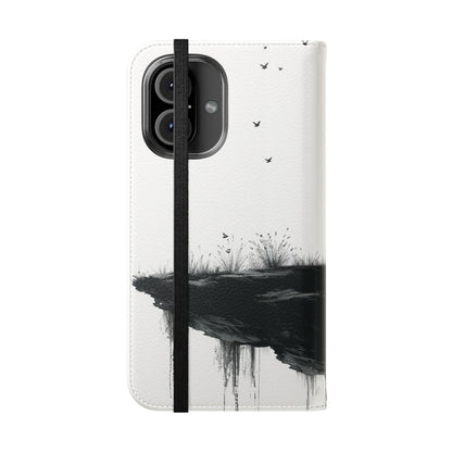 Cliff Silhouette - iPhone 16  Case - Wallet