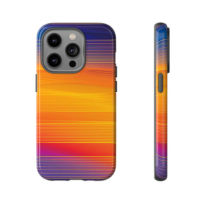 Orange Fusion: Data Artistry - Protective Phone Case