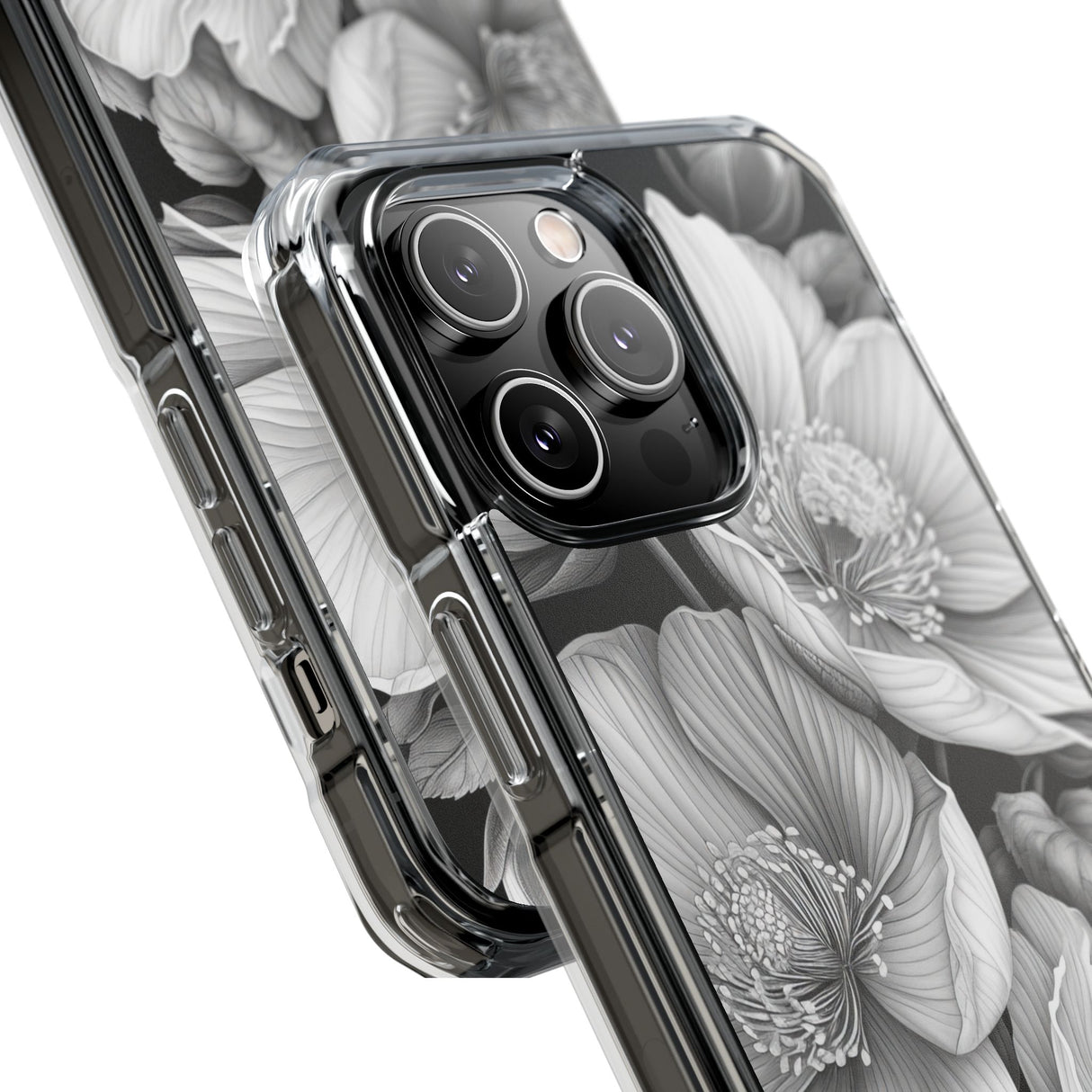 Botanical Elegance – Handyhülle für iPhone (Clear Impact – Magnetisch) 