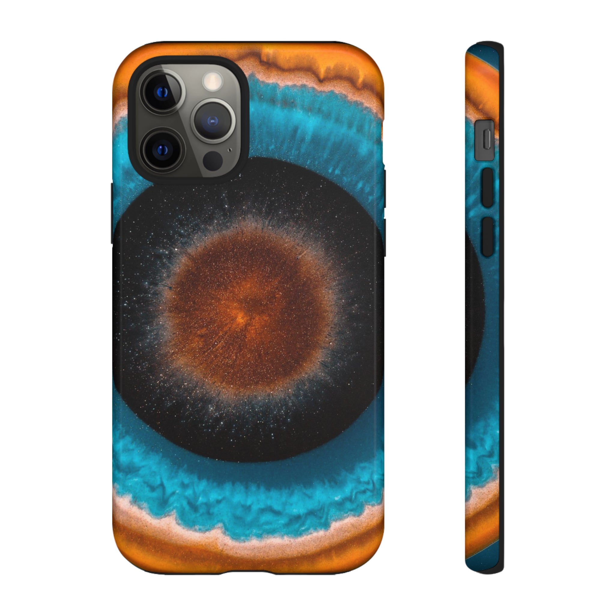 Center of Space Ink Art iPhone Case (Protective) iPhone 12 Pro Glossy Phone Case