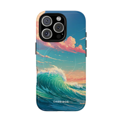 Turquoise Curl iPhone 16 Pro Case - Tough+