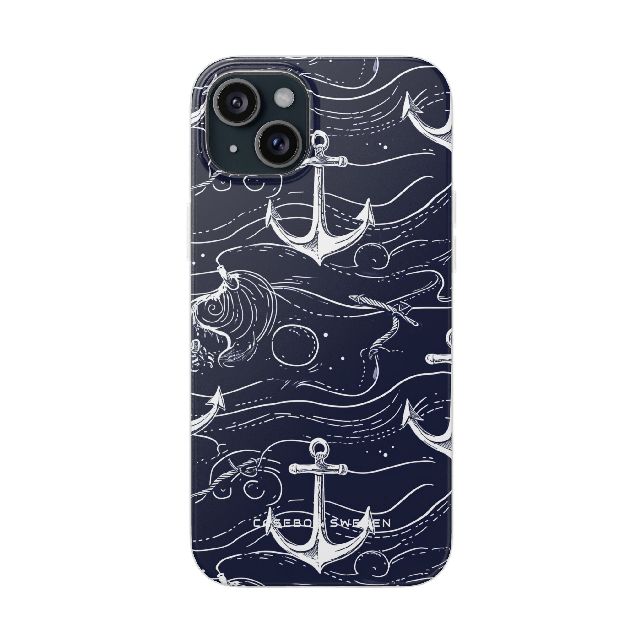 Gradient Anchorflow Waves iPhone 15 - Flexi Phone Case